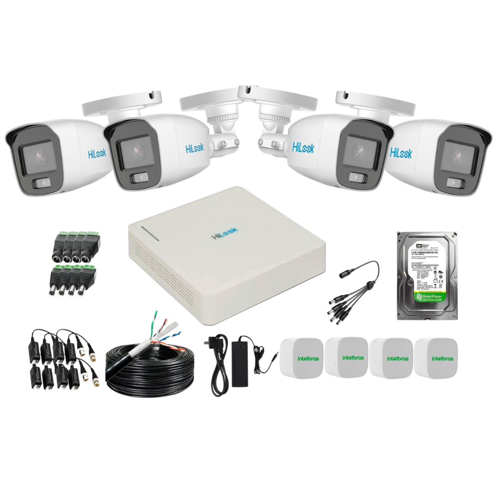 TK-4042B-MP 2MP KIT HILOOK DVR 204Q +4 CAMARAS