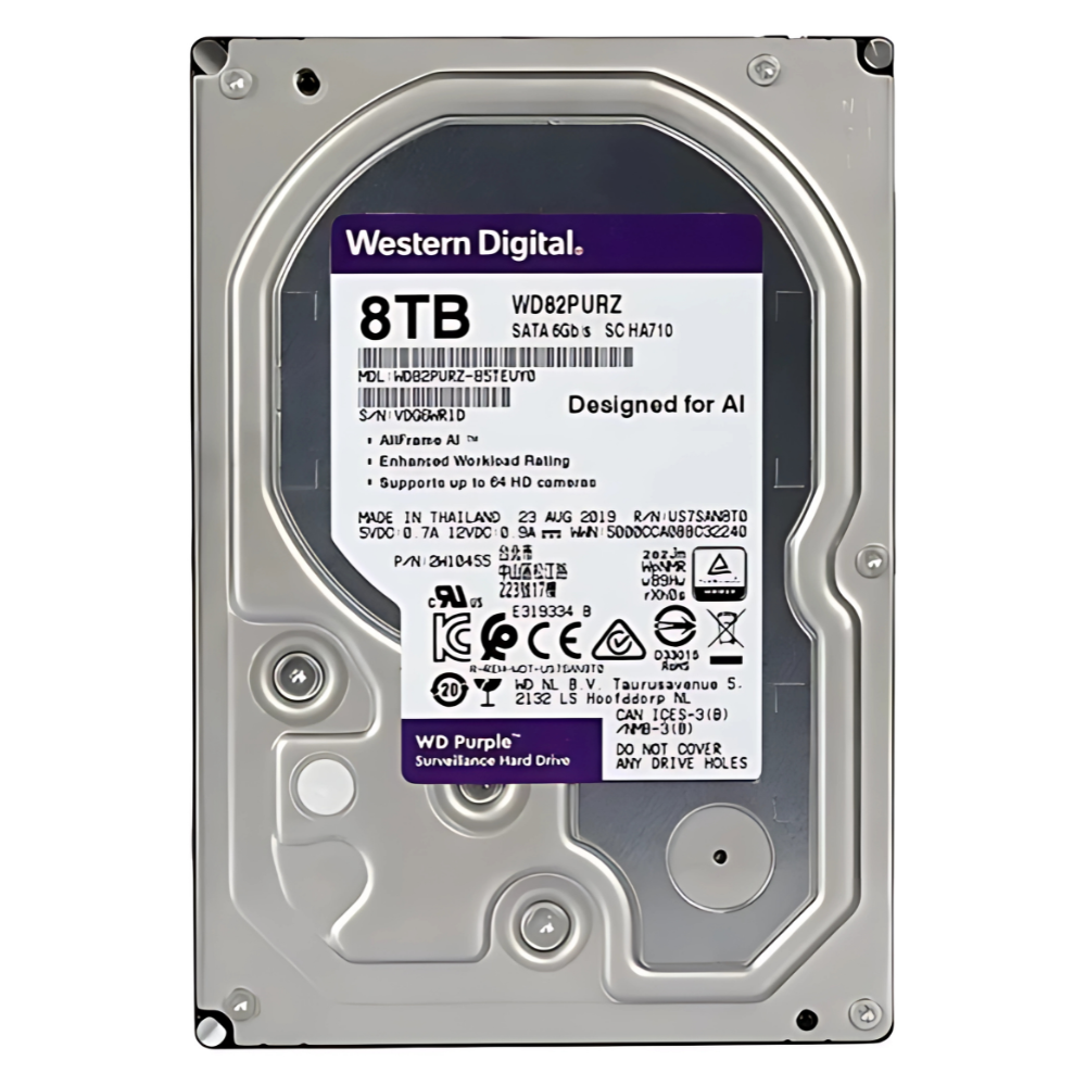 DISCO DURO PC 8000GB WESTERN DIGITAL PURPURA WD84PURZ