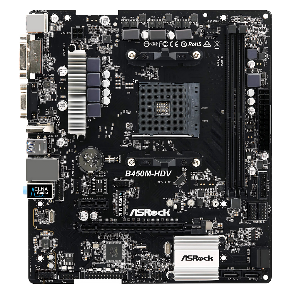 BOARD ASROCK B450M-HDV