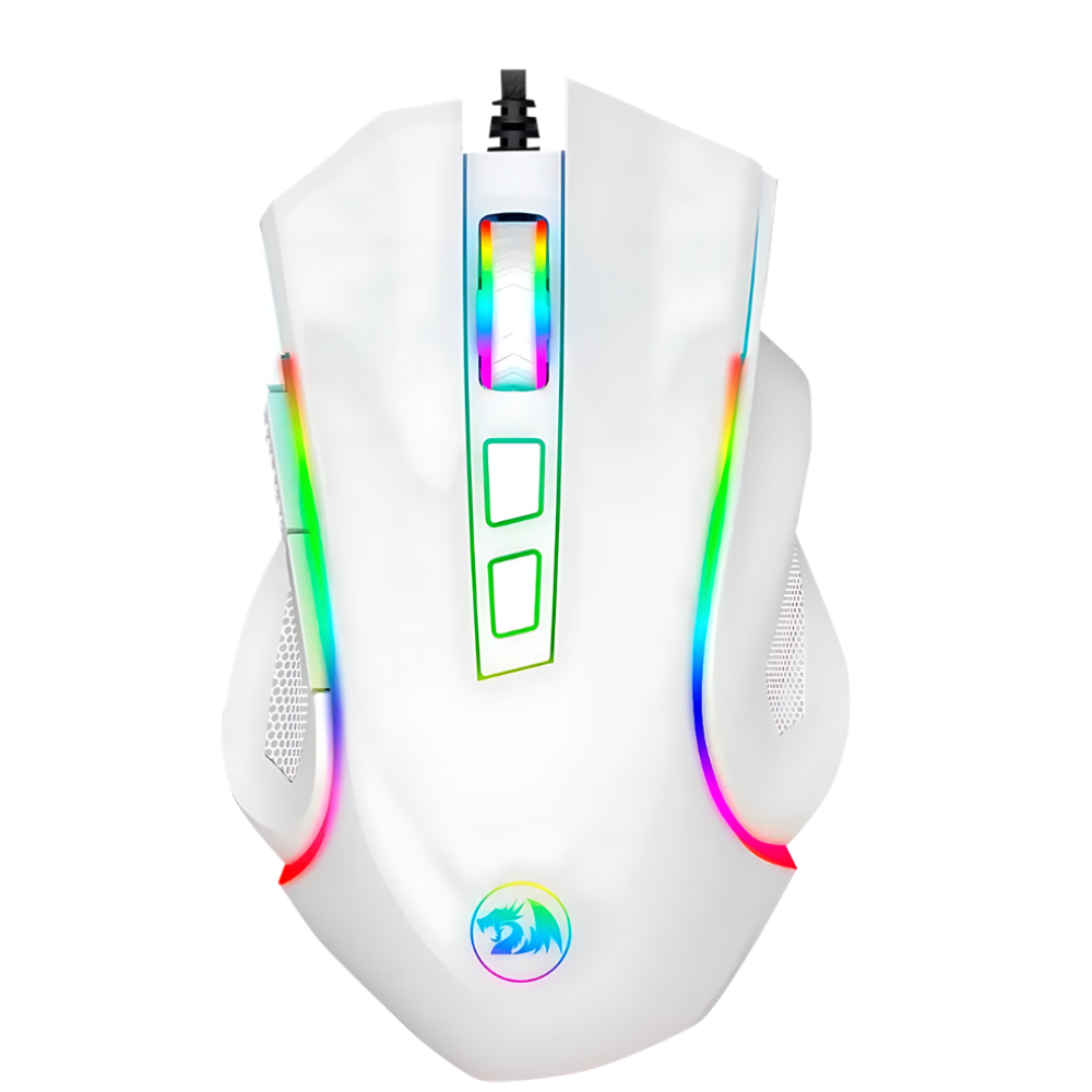 MOUSE GAMER RGB REDRAGON BLANCO GRIFFIN M607W