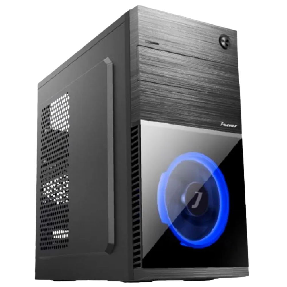 CAJA ATX JANUS RD855 1 COOLER AZUL NEGRO