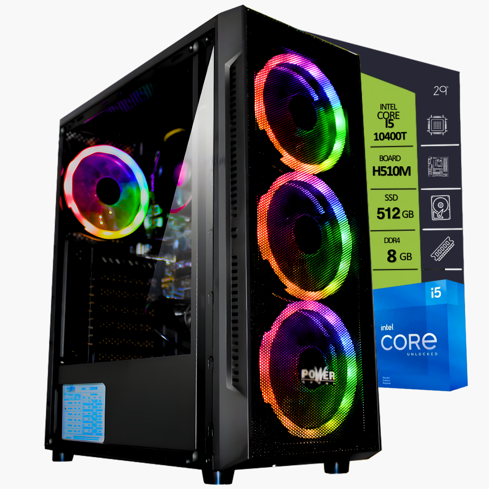 CPU CORE I5 10400T BOARD H510M-B RAM DDR4 8GB SSD 512GB