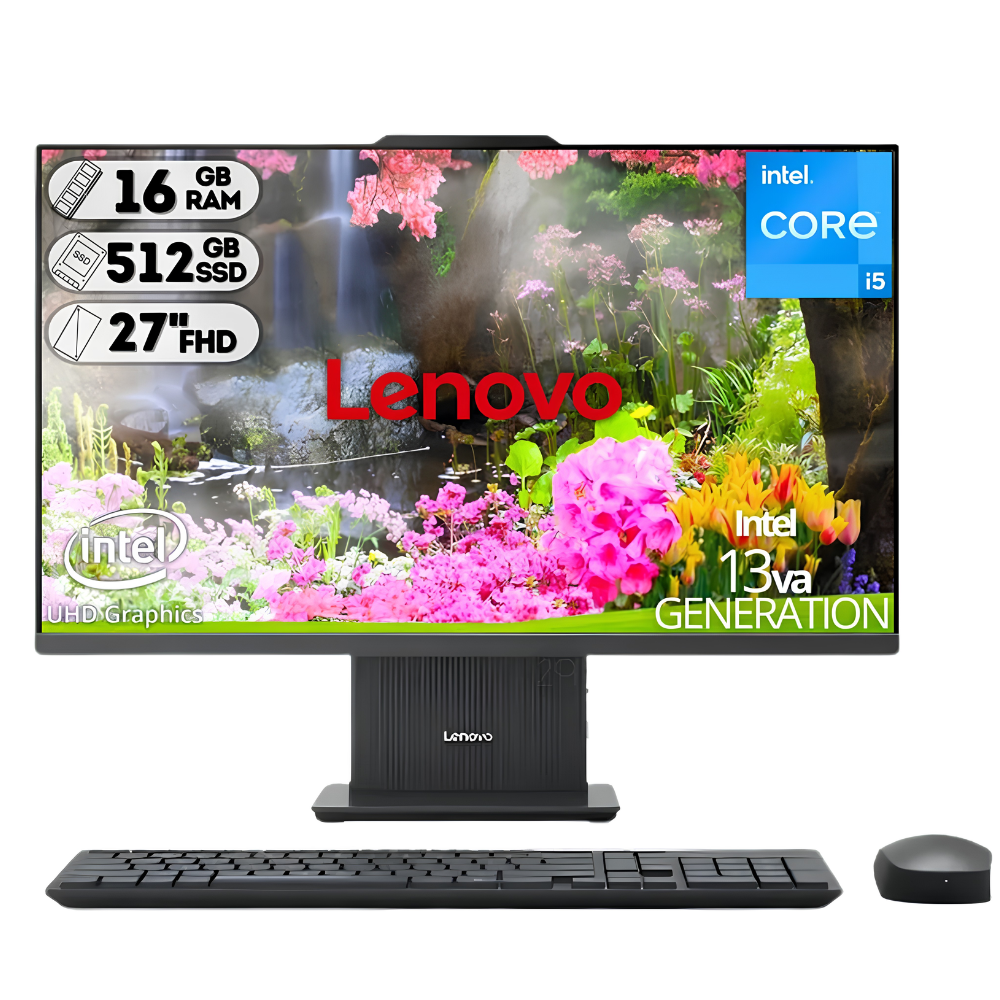 TODO EN UNO LENOVO IC 27IRH9 / INTEL CORE I5-13420H / SSD 512GB / DDR4 16GB / 27" FHD / GRIS