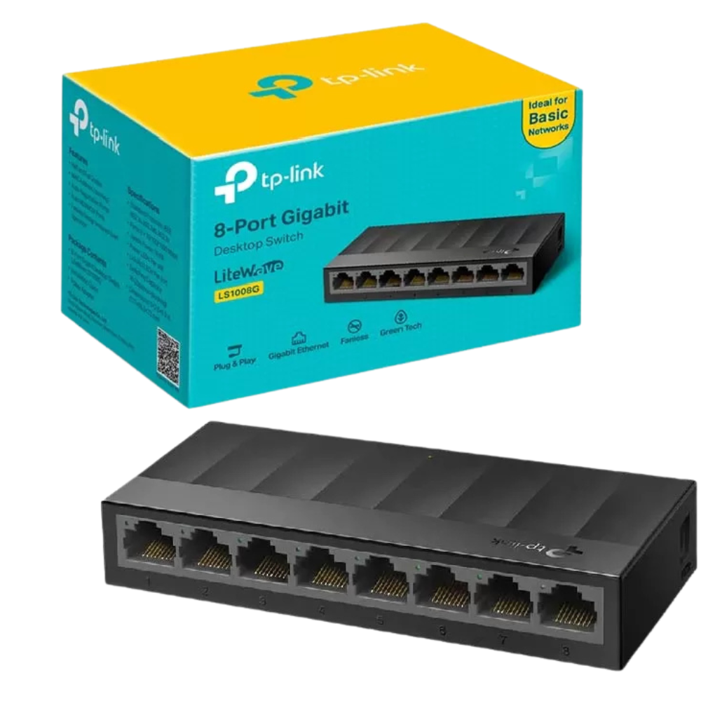 SWITCH TP-LINK TL-SG2008P SMART 8 PUERTOS 10/100/1000 GIGABIT