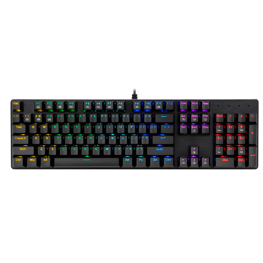 TECLADO GAMING POWER GROUP RS6 MECANICO KEYBOARD USB NEGRO
