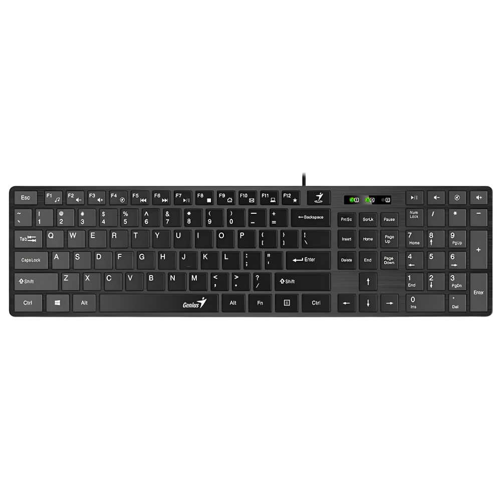 TECLADO GENIUS SLIMSTAR 126 USB NEGRO