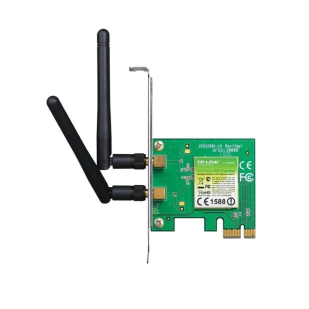 TARJETA PCI EXPRESS INALAMBRICA TP-LINK TL-WN881ND 2 ANTENAS 300 MBPS