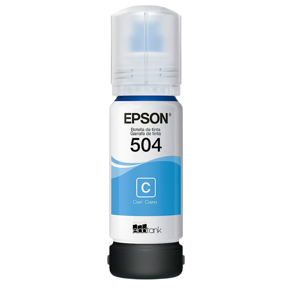 TINTA EPSON 504 ORIGINAL AZUL CAJA