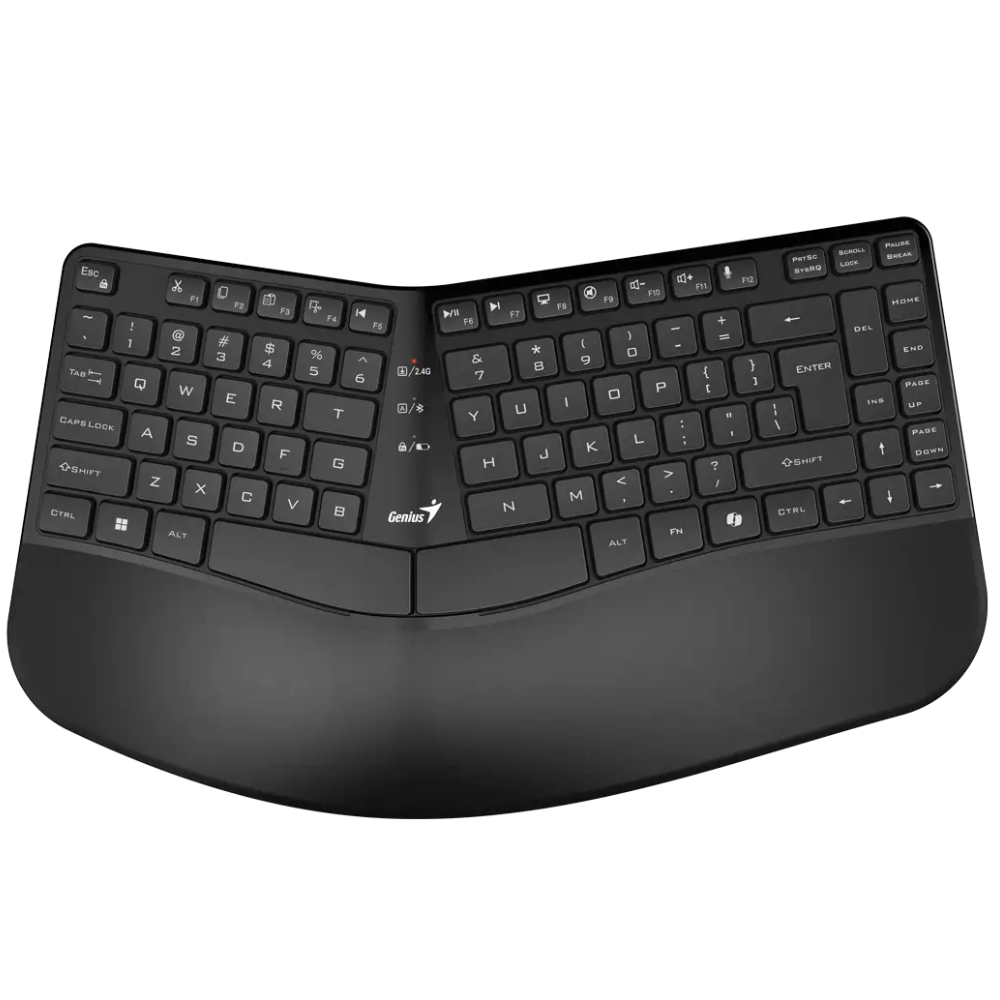 TECLADO GENIUS ERGO KB-7000BT BLUETOOTH Y USB NEGRO