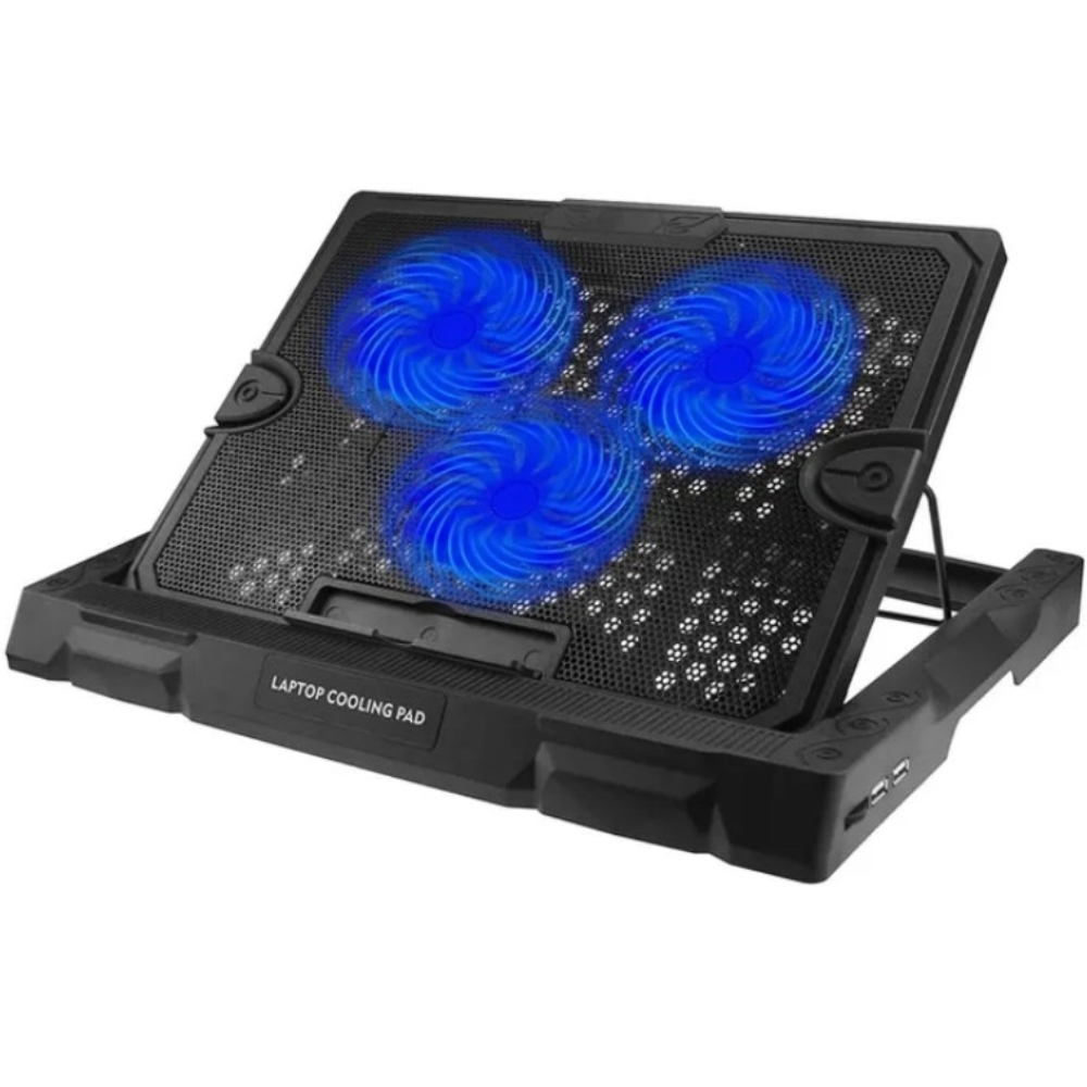 BASE REFRIGERANTE S300 CON 3 VENTILADORES + CONTROLASOR DE VELOCIDAD NEGRO