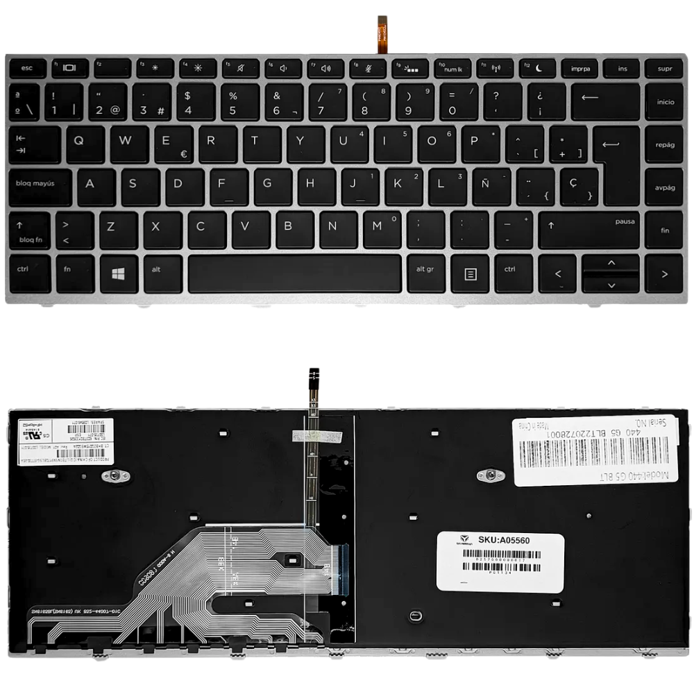 TECLADO HP 430 G5/440 G5/445 G5/ CON MARCO COLOR GOLD (1517)