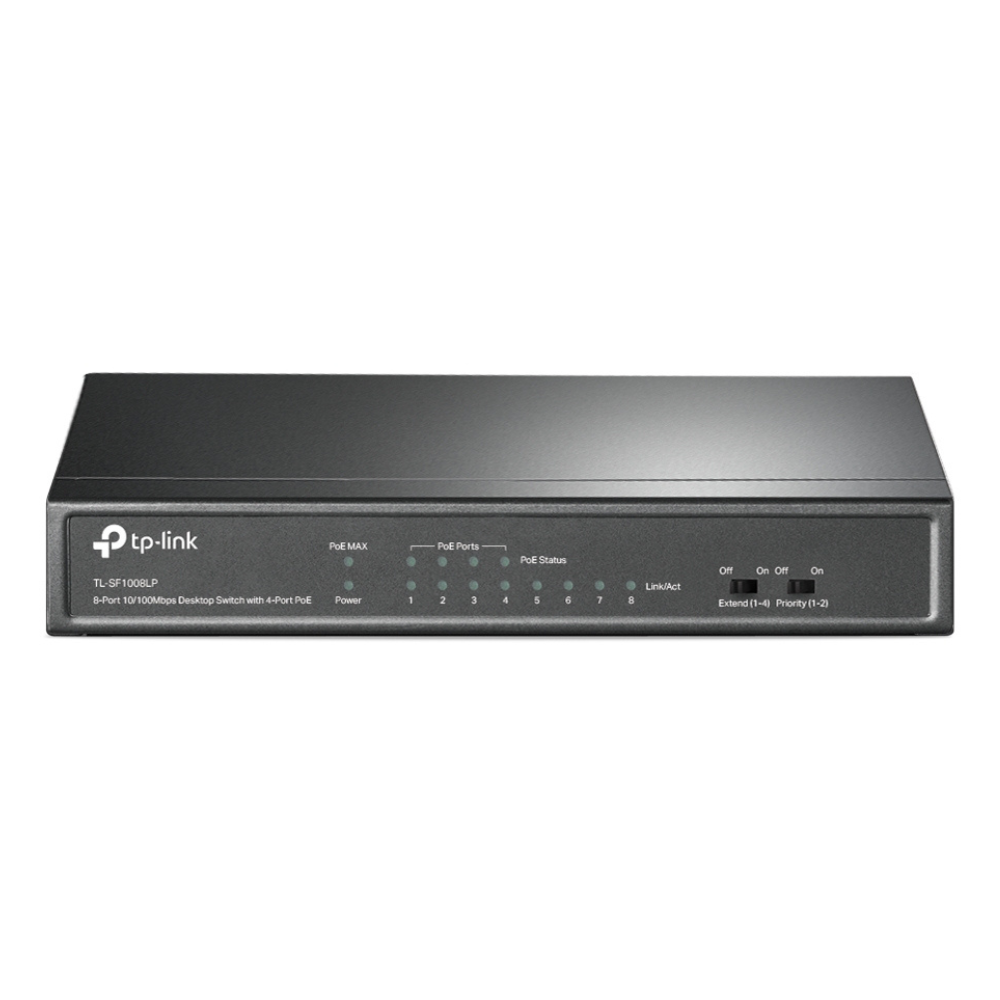 SWITCH TP-LINK TL-SF1008LP 4 PUERTOS POE CON 8 PUERTOS 10/100 MBPS