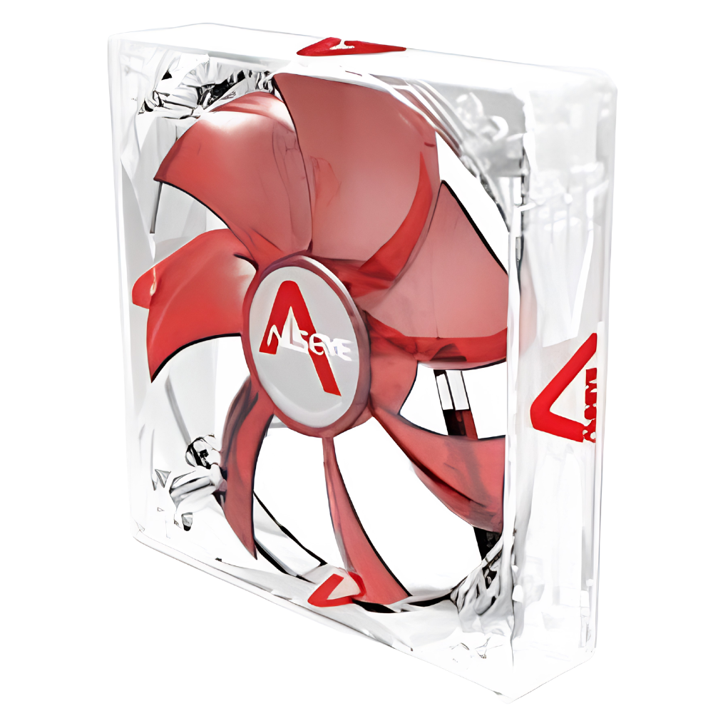 FAN 12CM SI-LIGHT RED SILICONE