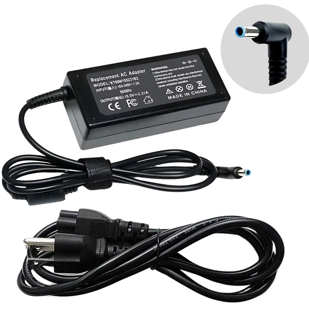 CARGADOR PARA HP UNIVERSAL 19.5V 2.31A PUNTA AZUL 4.5*3.0MM