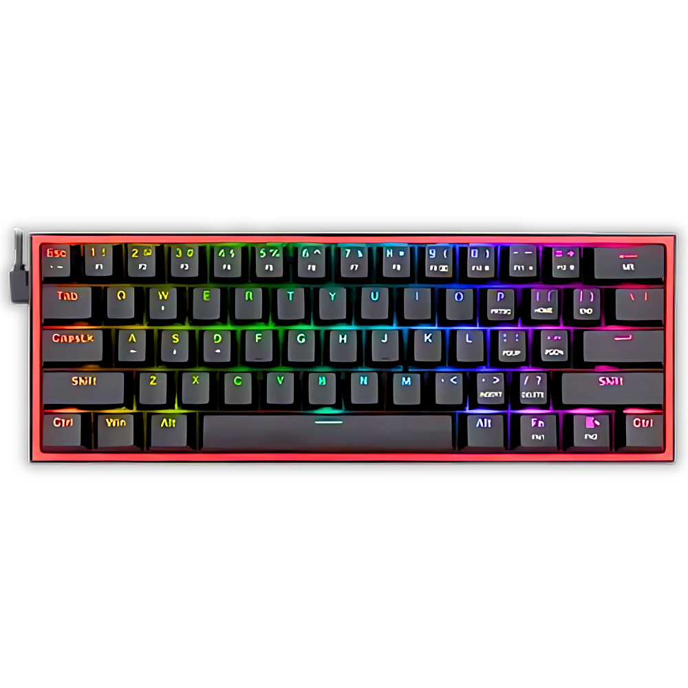 TECLADO GAMER REDRAGON FIZZ PRO K616-RGB NEGRO SWITCH ROJO EN ESPAÑOL