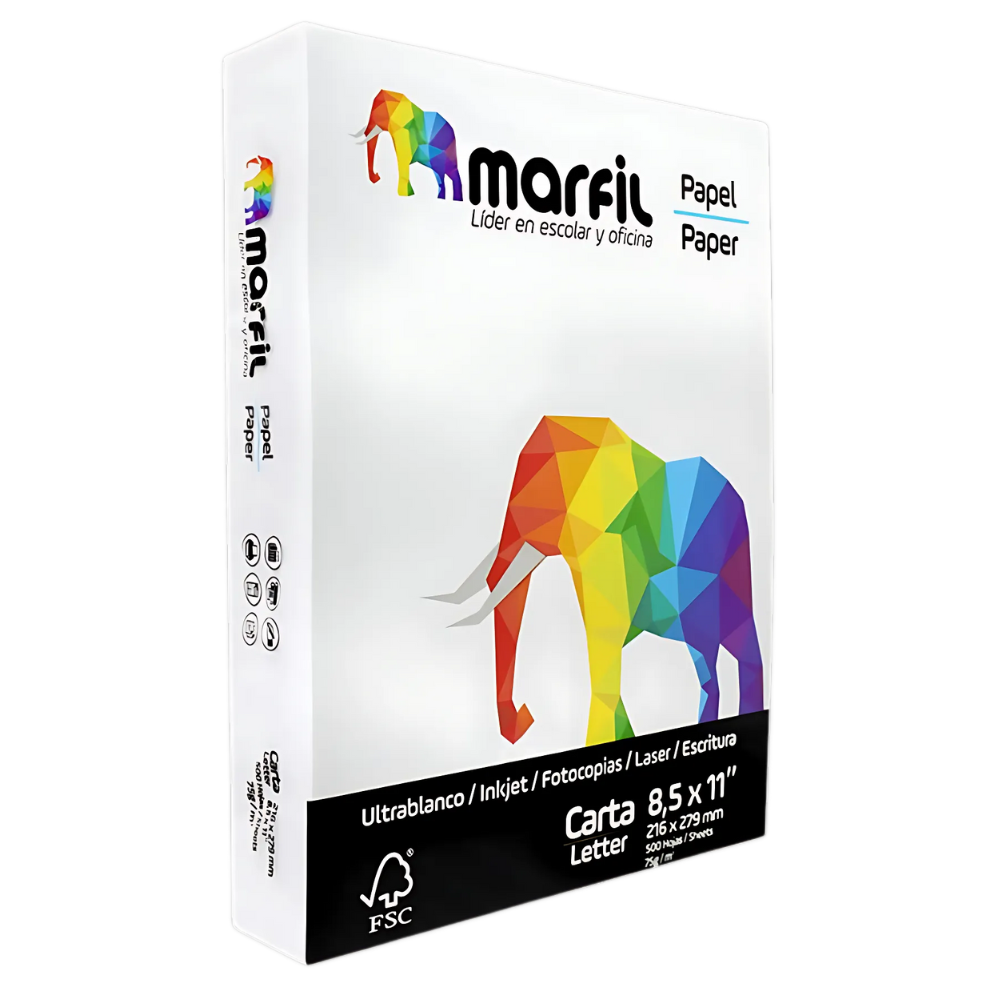 RESMA DE PAPEL CARTA HOJAS BLANCAS
