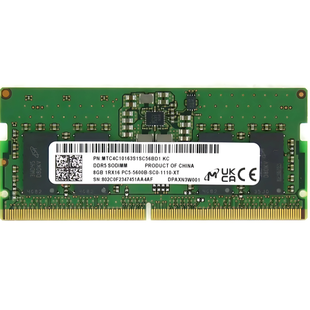 MEMORIA RAM PARA PORTATIL DDR5 8GB 5600MHZ MICRON