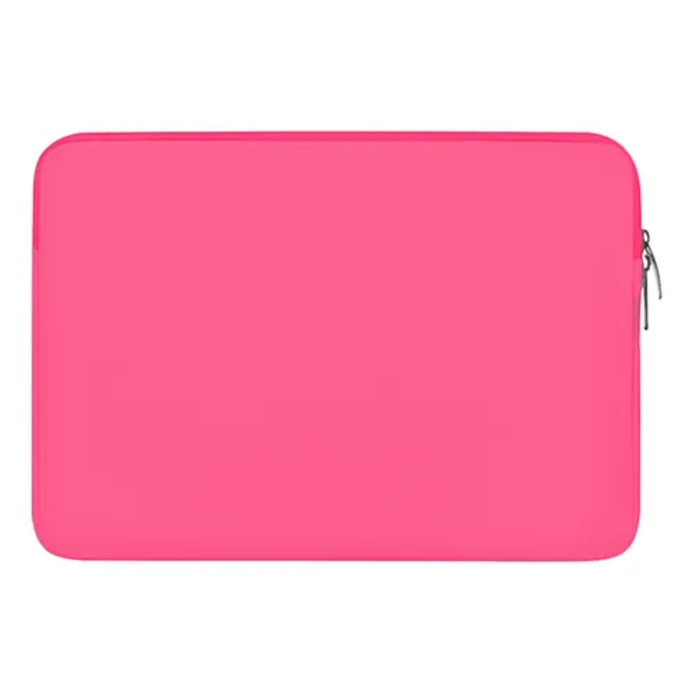FUNDA PARA PORTATIL DE 14 PULGADAS CON CREMALLERA FUCSIA
