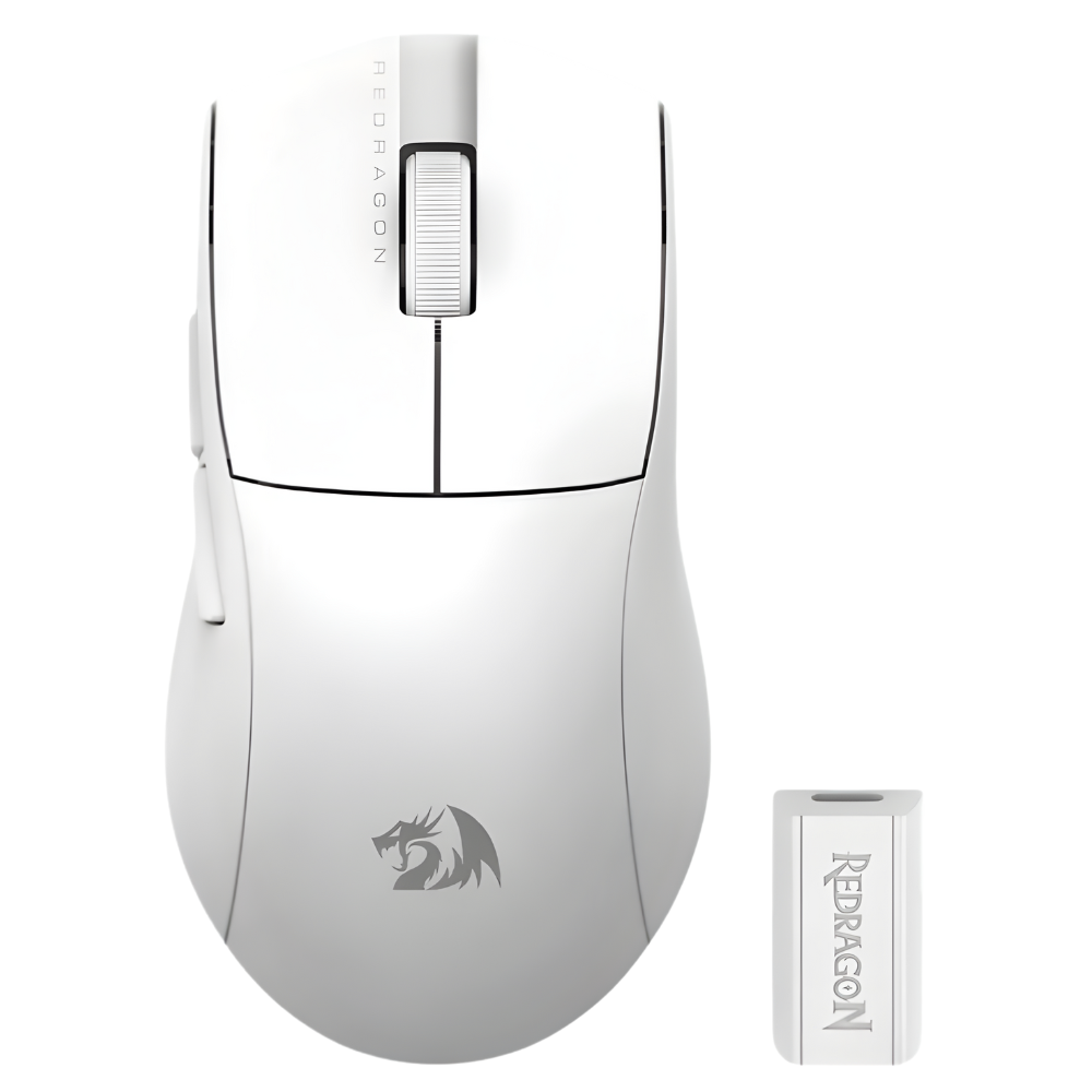 MOUSE GAMER REDRAGON KING PRO 4K M916 PRO BLANCO