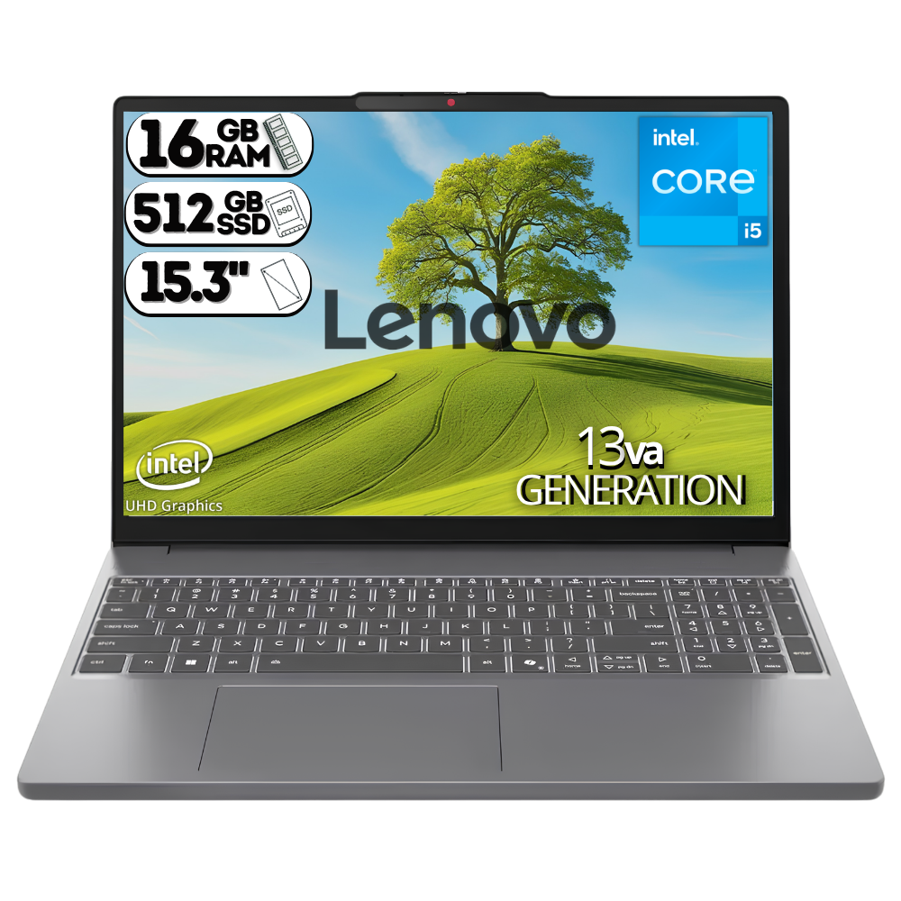 PORTATIL LENOVO SLIM 3 15IRH10 CORE i5 13420H RAM DDR5 16GB SSD 512GB 15.3" COLOR GREY