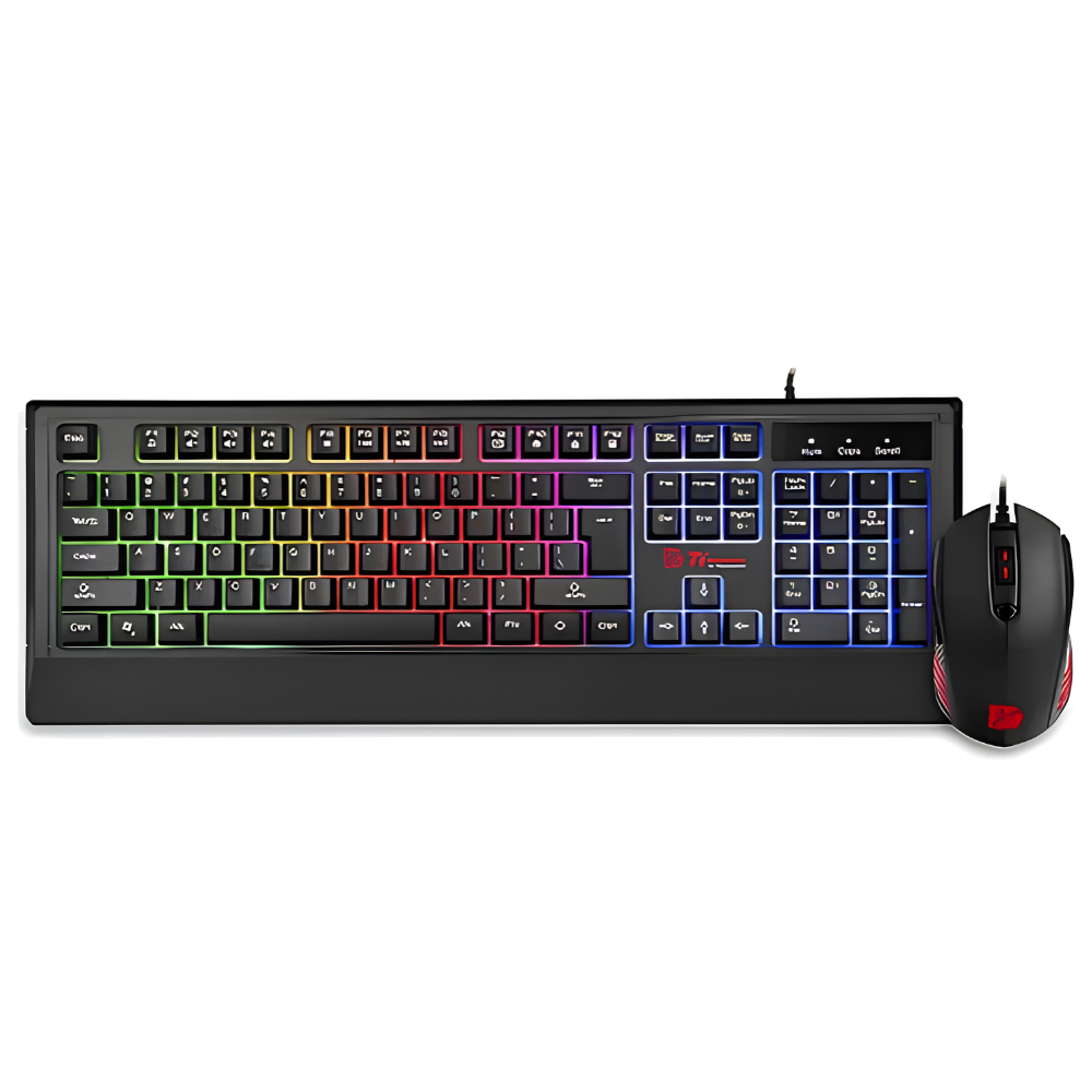 COMBO GAMER TECLADO Y MOUSE THERMALTAKE CHALLENGER USB