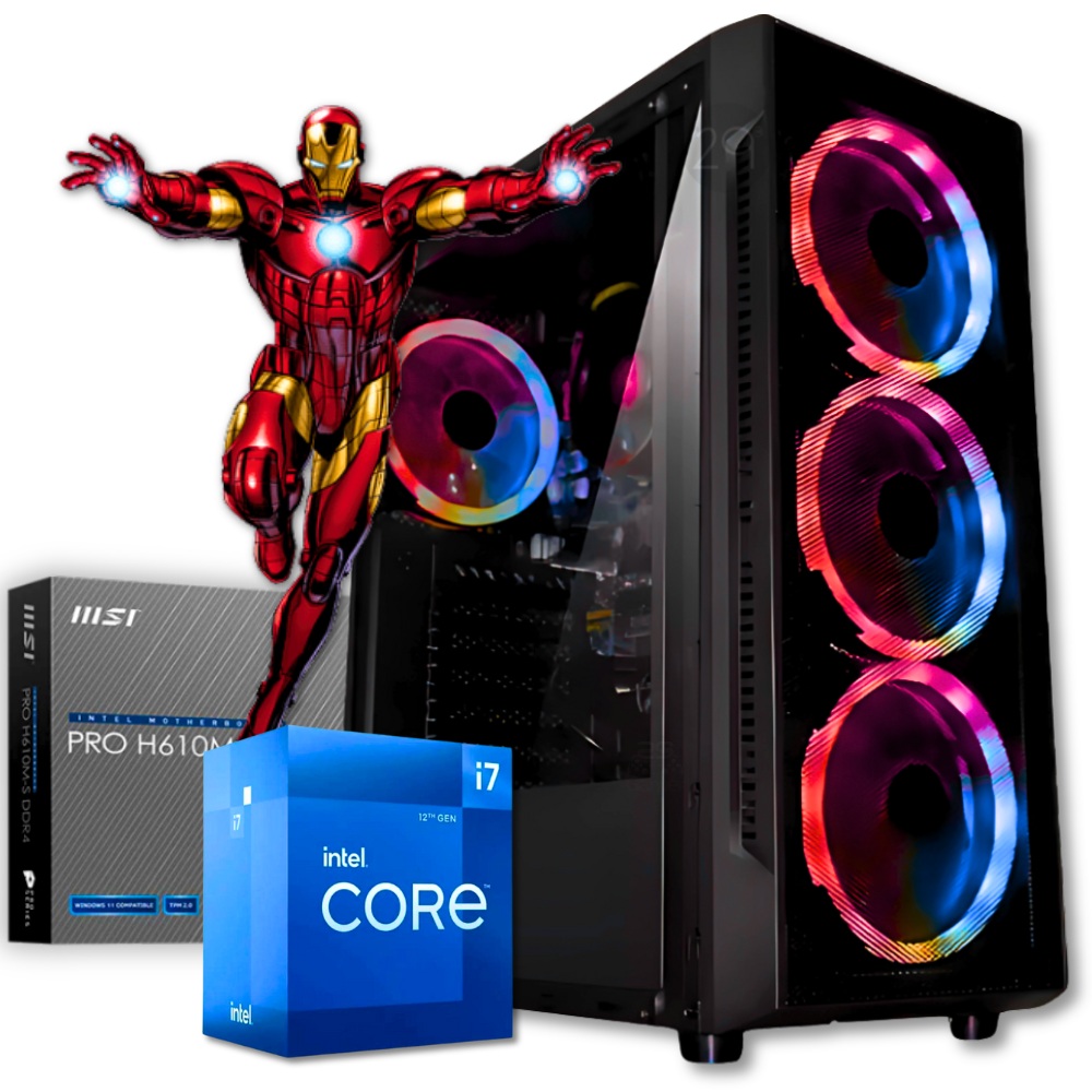 CPU CORE I7 12700 / BOARD H610M / SSD M.2 512GB / RAM DDR4 16GB