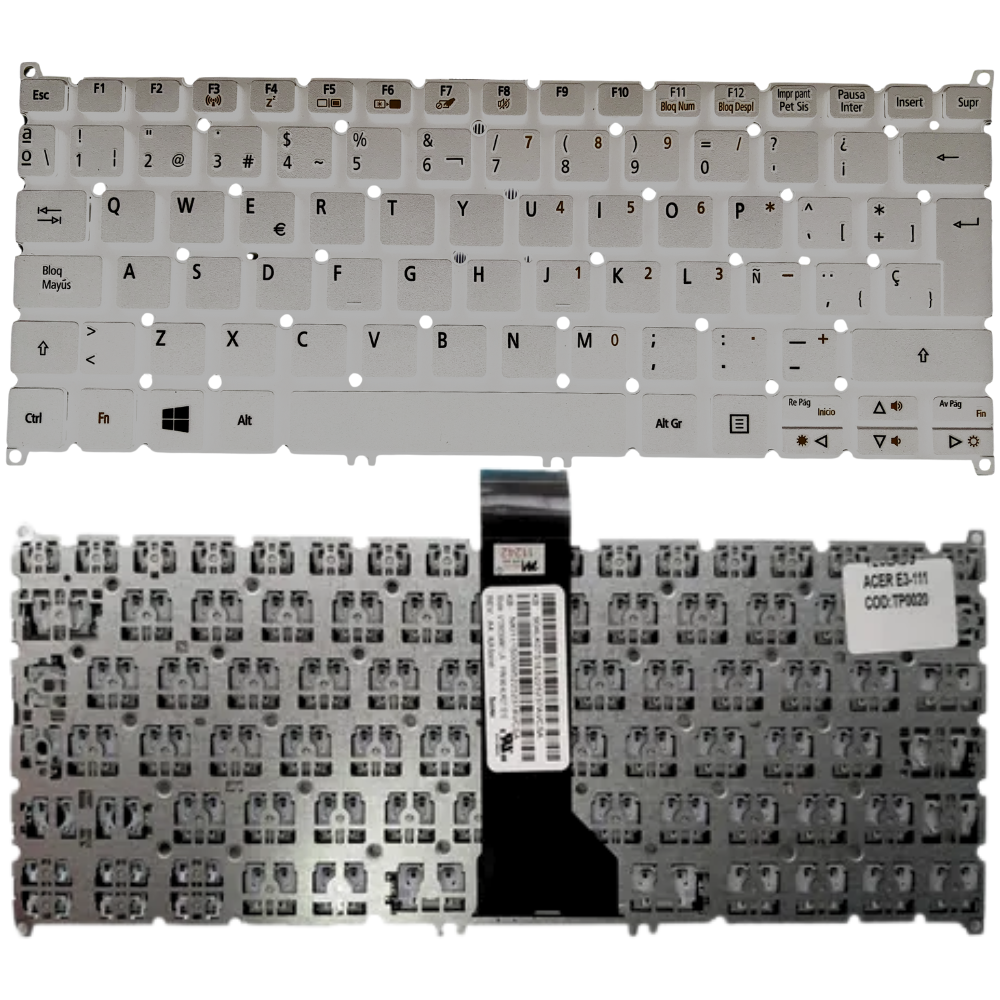 TECLADO ACER V5 122 / V5 132 / E3 111 BLANCO