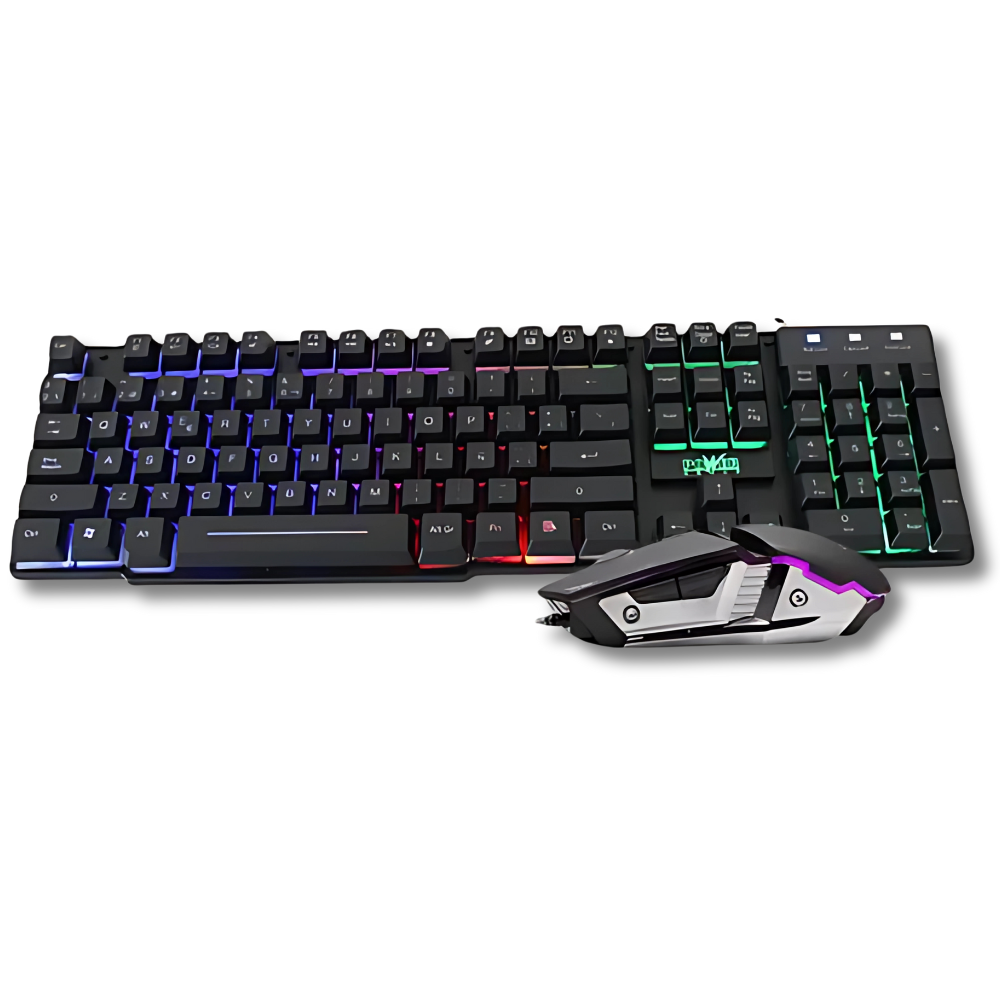 COMBO GAMER TECLADO Y MOUSE POWERGROUP GC-801 USB