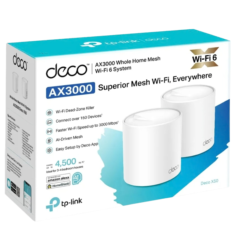 DECO X50 TP-LINK AX3000 (2PACK) WIFI 6