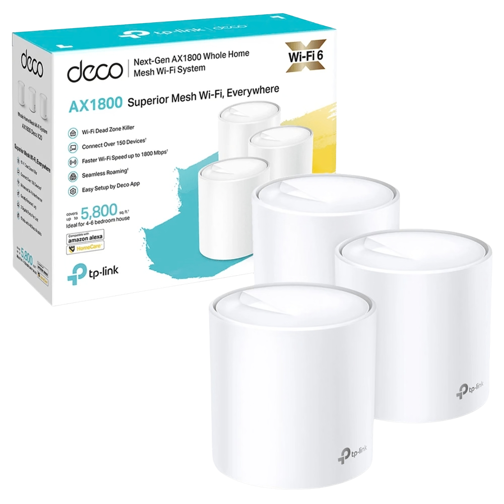 DECO X20 ACCESS POINT TP- LINK NEXT-GEN AX1800 WI-FI 6 220V (3 PACK)