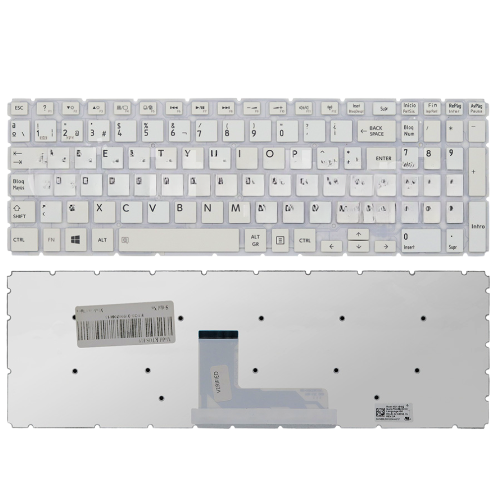 TECLADO TOSHIBA L50-B/L55-B/P55W BLANCO