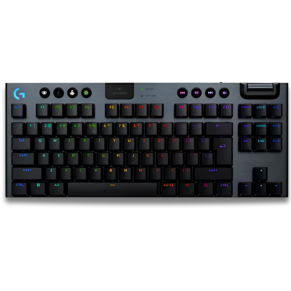 TECLADO MECANICO RGB INALAMBRICO GAMING LOGITECH G915 TKL NEGRO