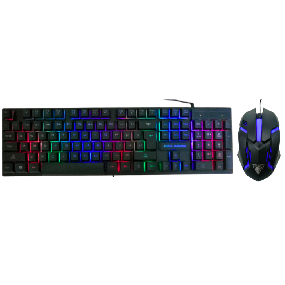 COMBO GAMER TECLADO Y MOUSE JEDEL GK110+ RETROLIMUNINADO USB