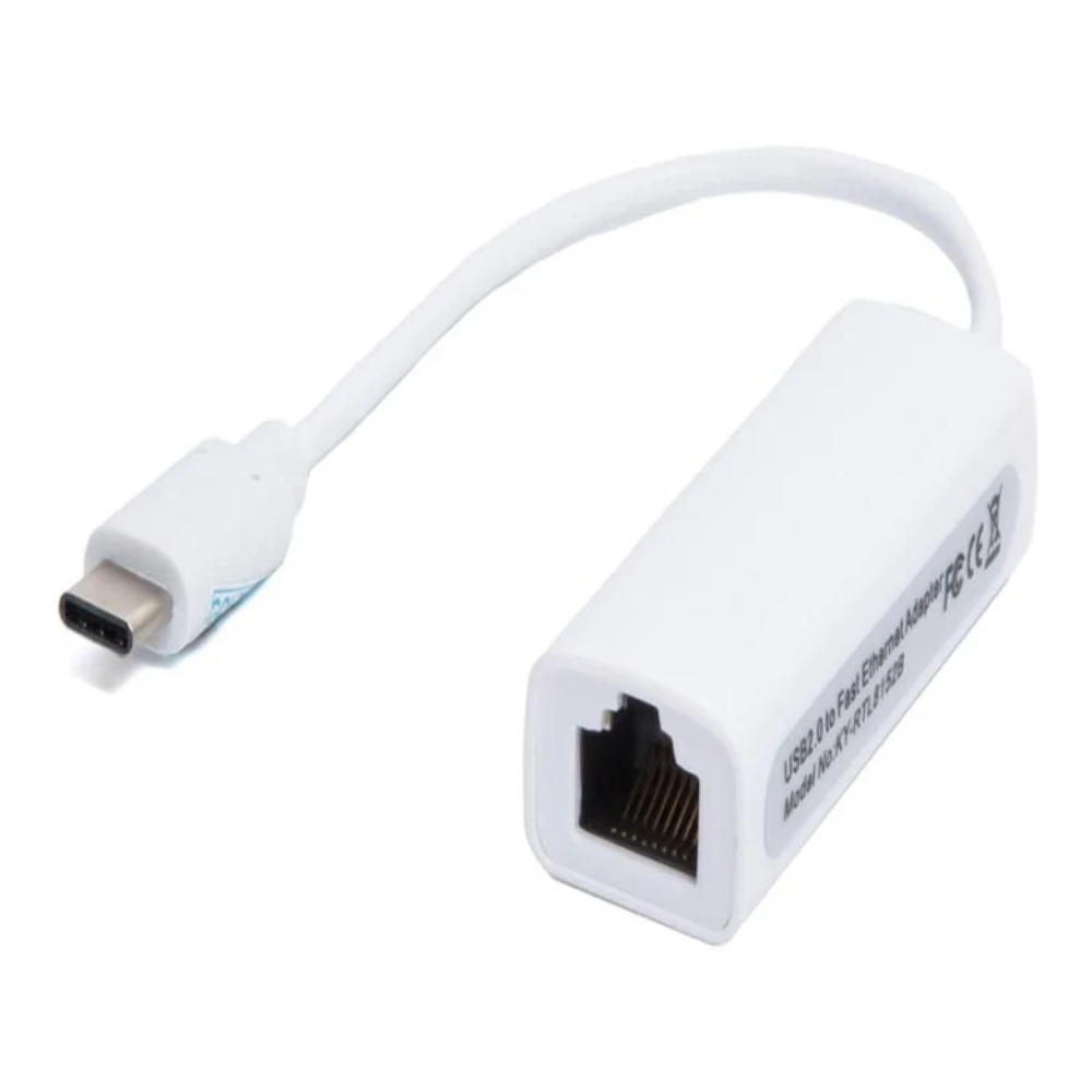 CONVERTIDOR TIPO C A RJ45 Y 3 PUERTOS USB CONEXION 2.0