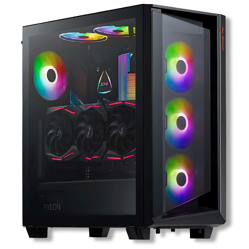 CAJA ATX XPG CRUISER / 3 COOLER / VIDRIO TEMPLADO / NEGRO