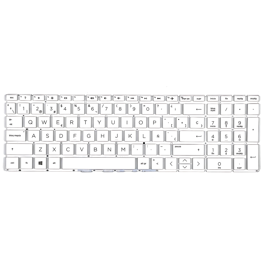 TECLADO HP 15-DA 15-CW 15-DB 15-CX 15-CR 15-DU 15-DY 15-DQ 15M-DR BLANCO