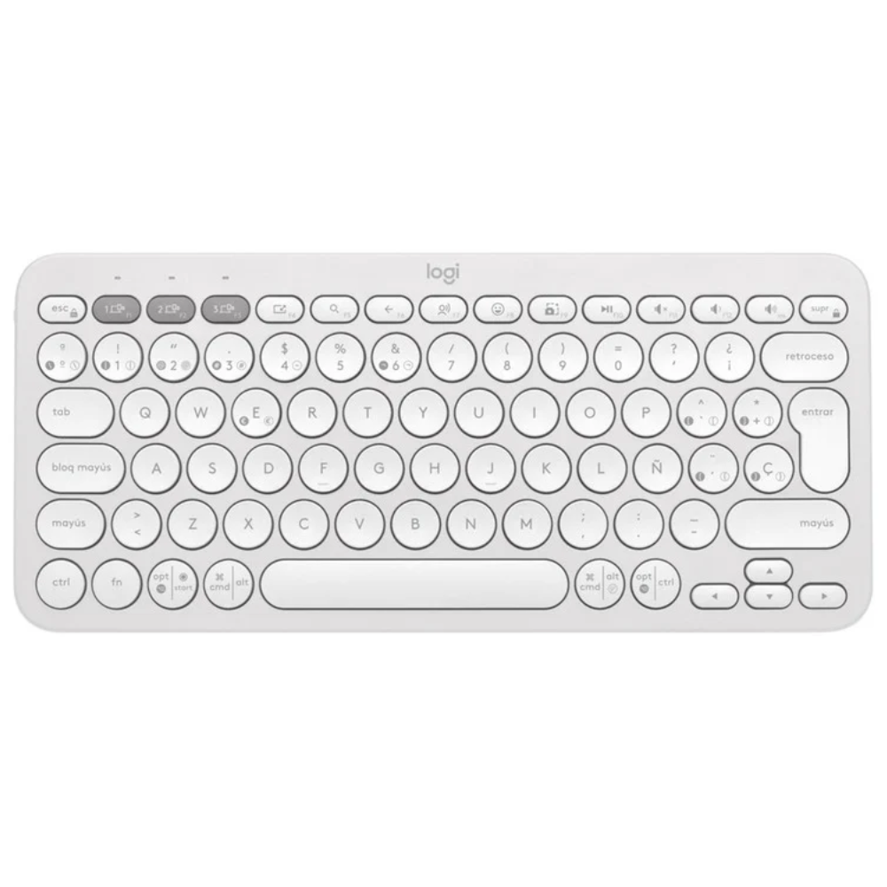 TECLADO LOGITECH PEBBLE K380 2 BLUETOOTH BLANCO