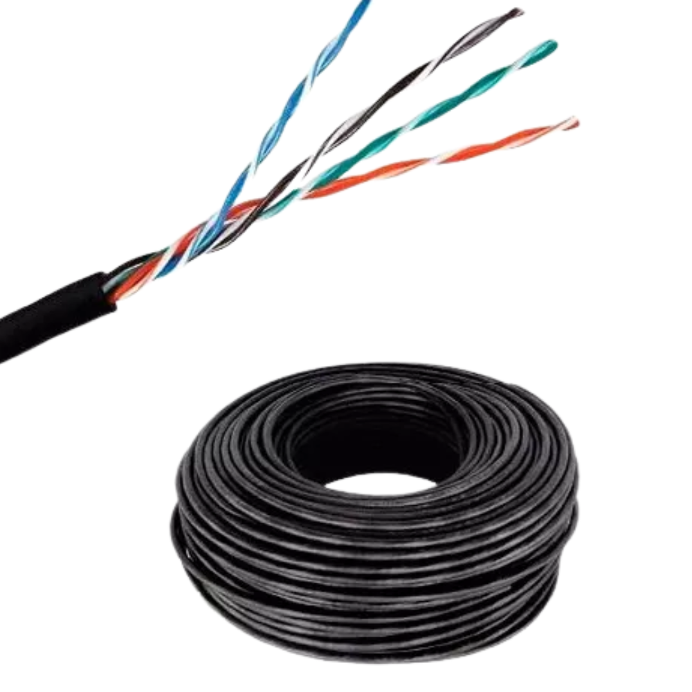 CABLE UTP CAT5 EXTERIOR CERTIFICADO 305 METROS WIRELINE 100% COBRE