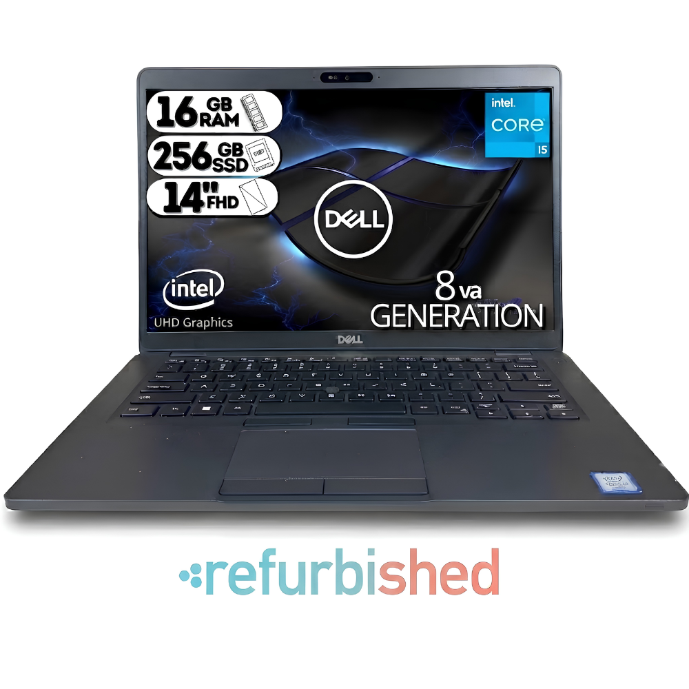 REFURBISHED PORTATIL DELL LATITUDE 5400 INTEL CORE I5- 8365U/SSD 256GB/DDR4 16GB/14 HD NEGRO/WIN11