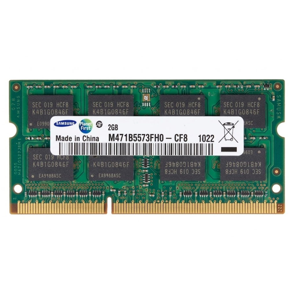MEMORIA RAM PARA PORTATIL DDR3 2GB 8500S SAMSUNG