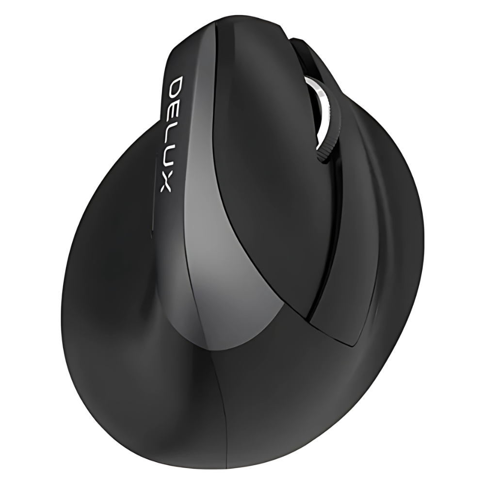 MOUSE VERTICAL INALAMBRICO DELUX M618 MINI CON PILAS ERGONOMICO