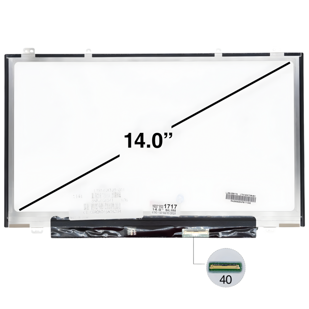 PANTALLA REPUESTO PARA PORTATIL 14.0 SLIM 40 PINES HD SAMSUNG OPACA
