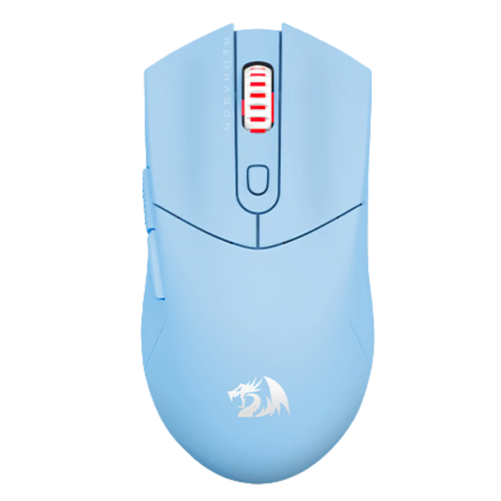 MOUSE INALAMBRICO GAMER REDRAGON STAR PRO M917B RGB CELESTE