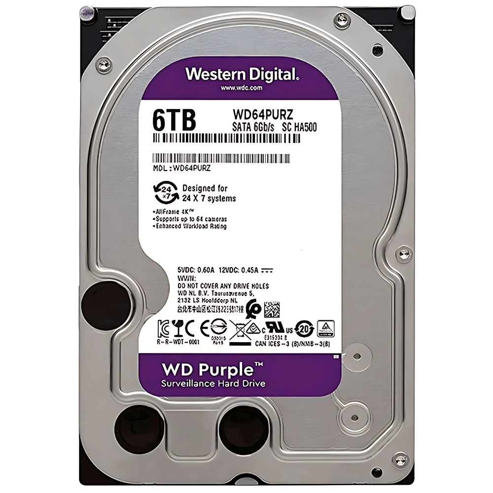 DISCO DURO PC 6000GB WESTERN DIGITAL PURPURA W60PURZ