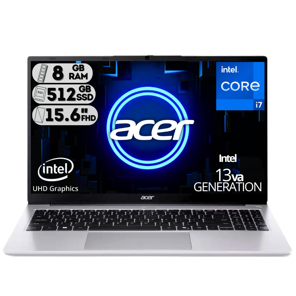 PORTATIL ACER AL15-72P-71TH INTEL CORE I7 13620H RAM DDR5 8GB SSD 512GB 15.6" FHD COLOR LIGHT SILVER
