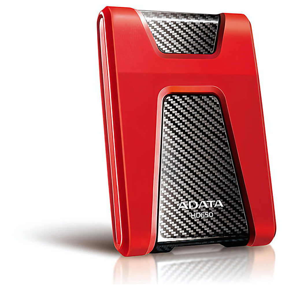 DISCO DURO 1000GB ADATA EXTERNO ANTIGOLPES ROJO HD650