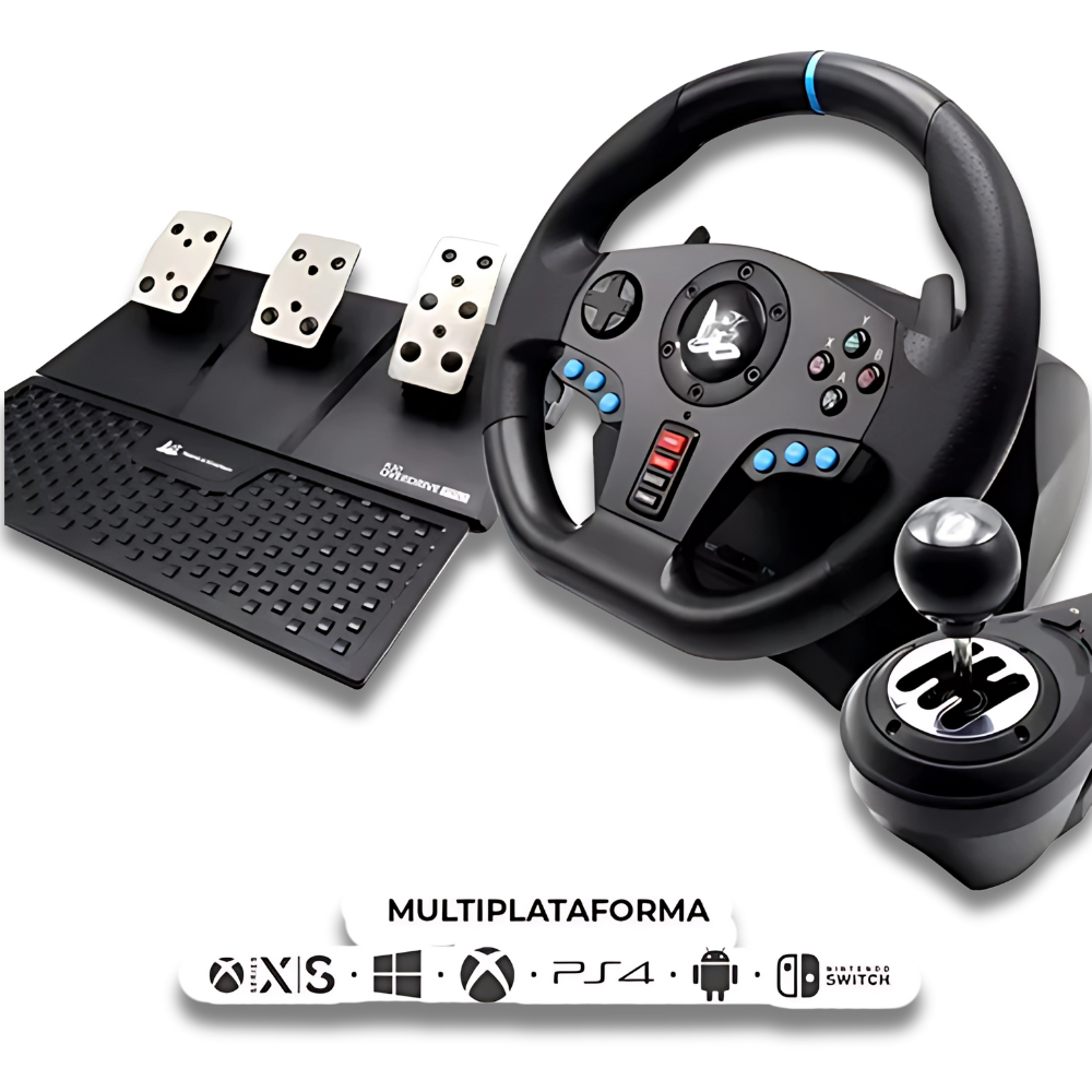 TIMON JYR CON PALANCA DE CAMBIOS GAMING TUNS-022 PARA PC/XBOX 360/XBOX ONE/PS3/PS4/