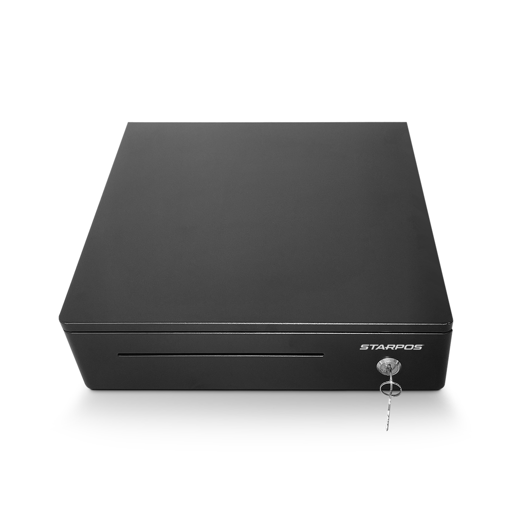 CAJON MONEDERO STARPOS 330-LITE / 4 BILLETES /8 MONEDAS / PUERTO RJ11 / RIEL PLASTICO