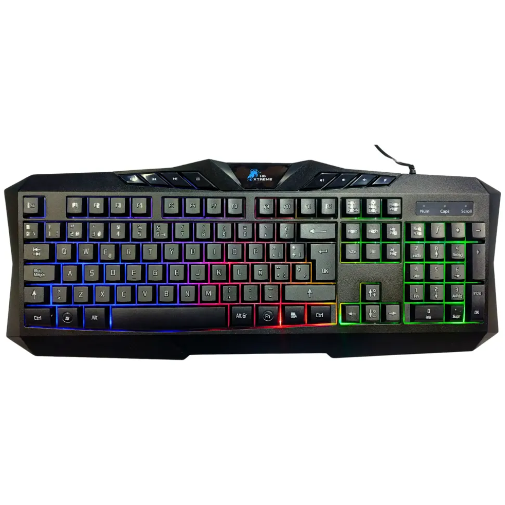 TECLADO GAMER HG USB RETROILUMIDADO