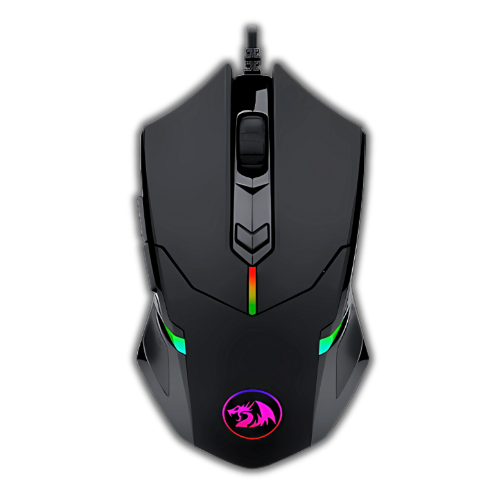 MOUSE GAMER REDRAGON ALAMBRICO CENTROPHORUS M601 RGB NEGRO